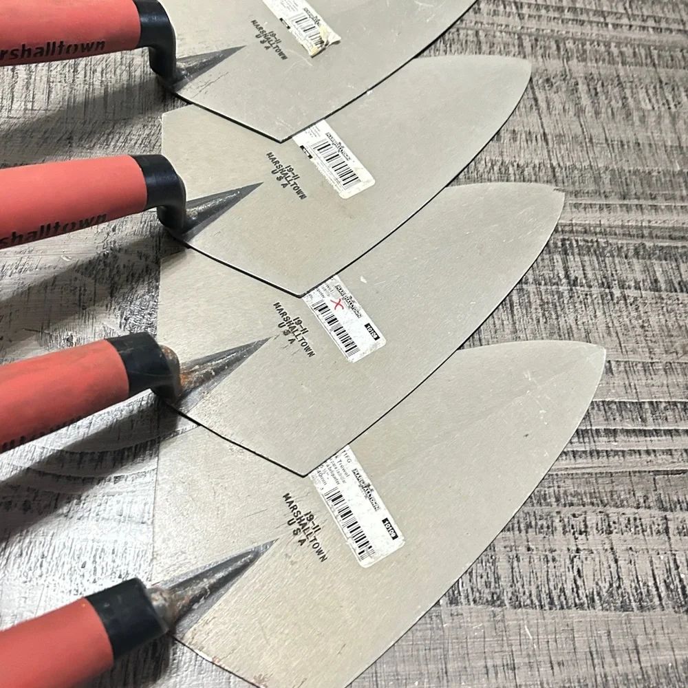 Marshalltown Red and Black Masonry Brick 🧱 Laying Trowel (4 for sale) - Picture 2 of 13